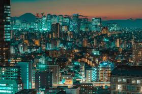 Tokyo skyline at night