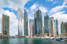 Dubai modern skyline