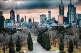 Melbourne modern skyline
